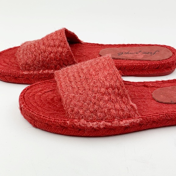 Free People red beach front slip on espadrille - Picture 4 of 7